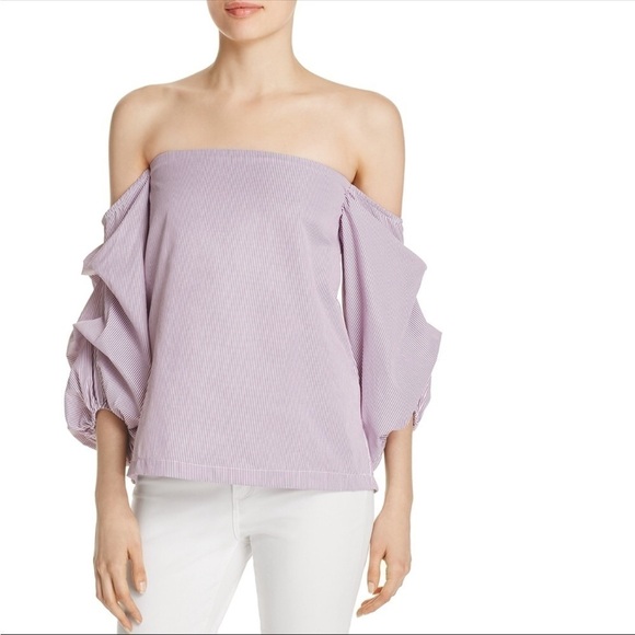 MLM Label Off Shoulder Striped Top XS - Picture 1 of 9